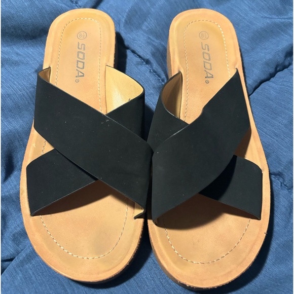 Soda Shoes - Soda black sandals